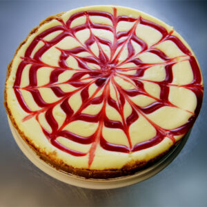 Lemon Raspberry Swirl Cheesecake