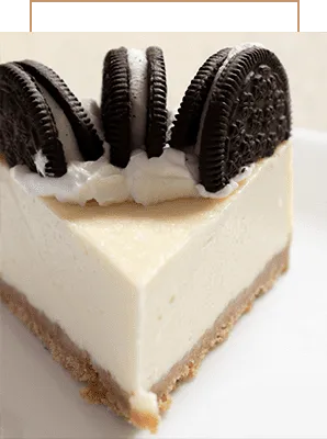 Slice of Oreo pie